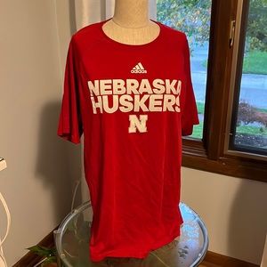 Nebraska Huskers climalite tshirt - unisex medium